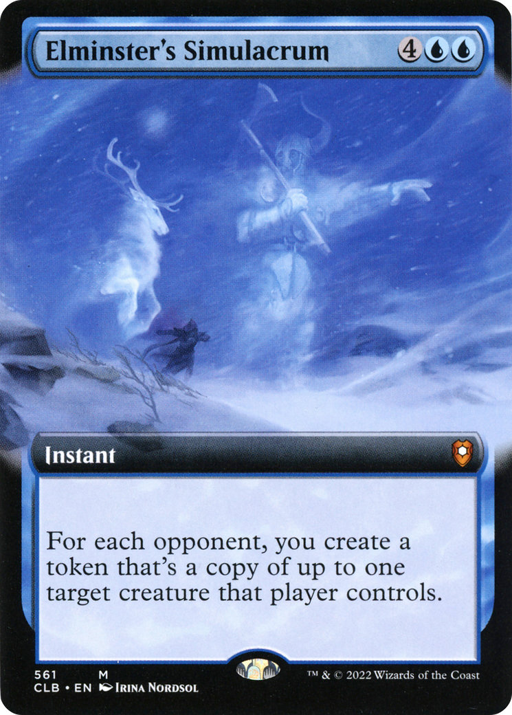 Elminster's Simulacrum (Extended Art) (561) - Commander Legends: Battle for Baldur's Gate