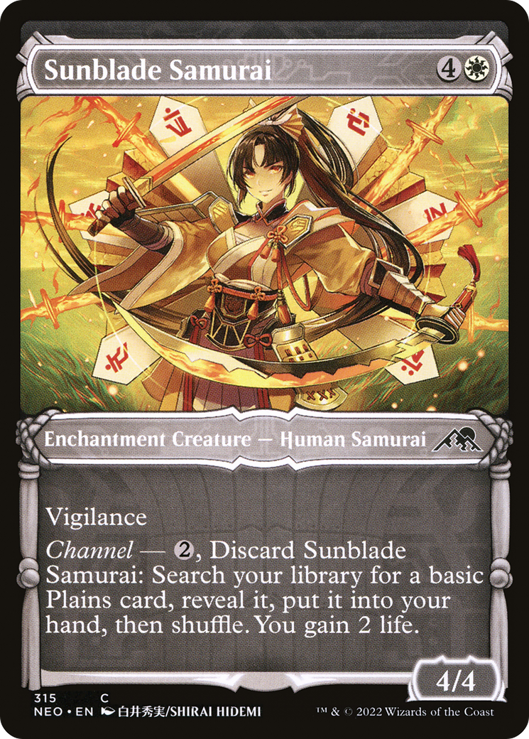 Sunblade Samurai (Showcase) (315) - Kamigawa: Neon Dynasty