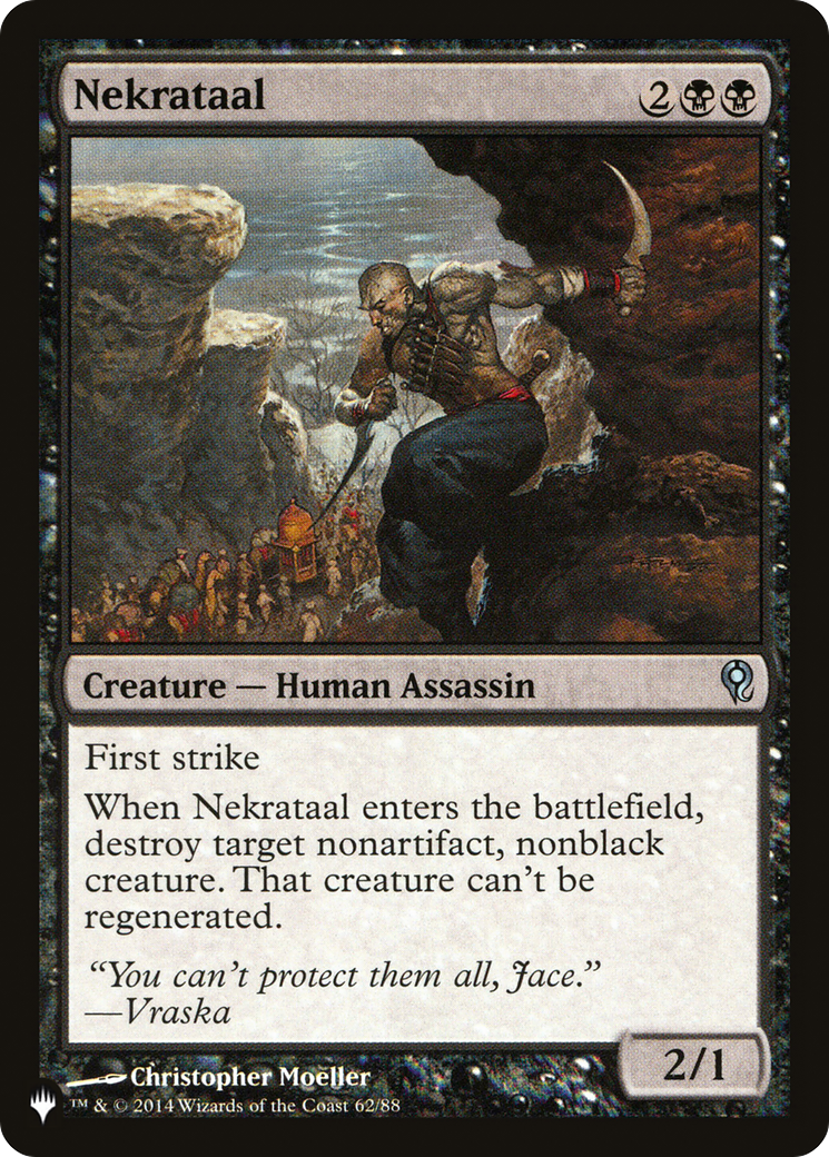 Nekrataal (DDM-62) - The List
