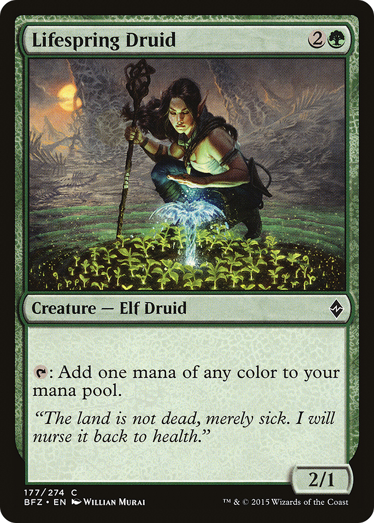Lifespring Druid (177) - Battle for Zendikar