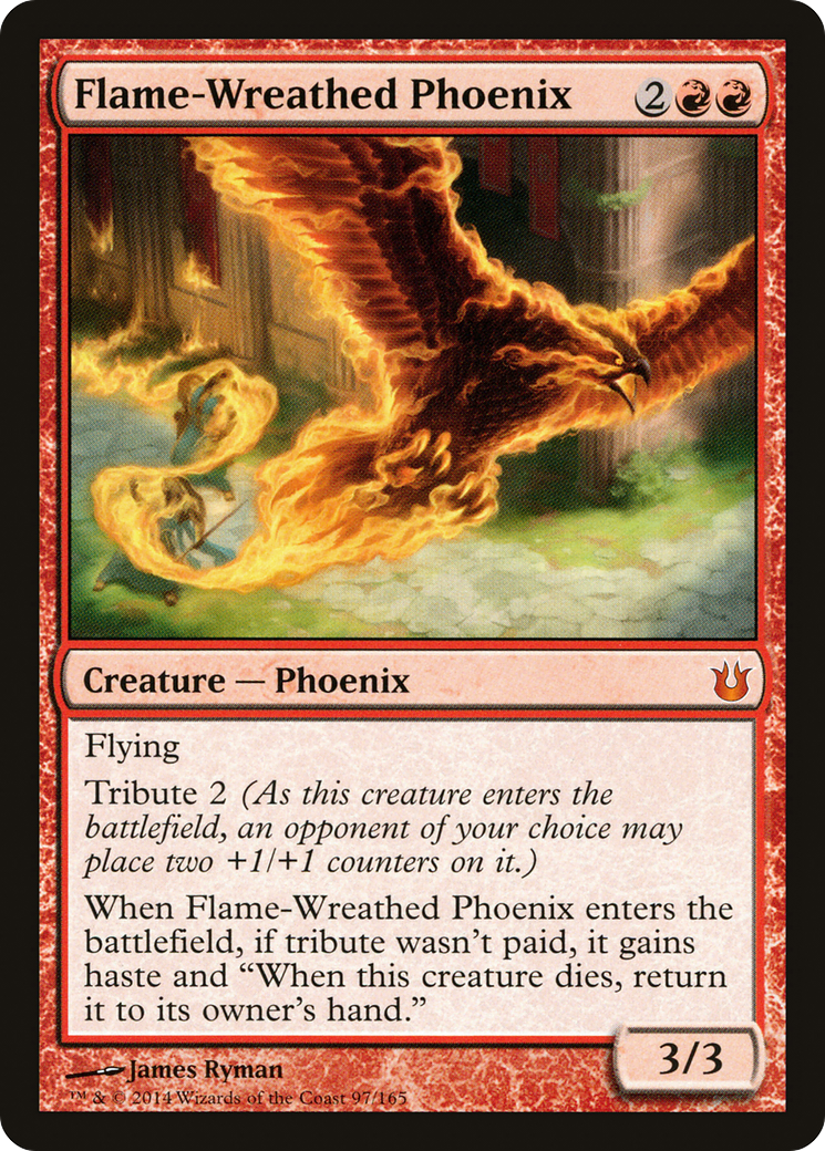 Flame-Wreathed Phoenix (097) Foil - Born of the Gods