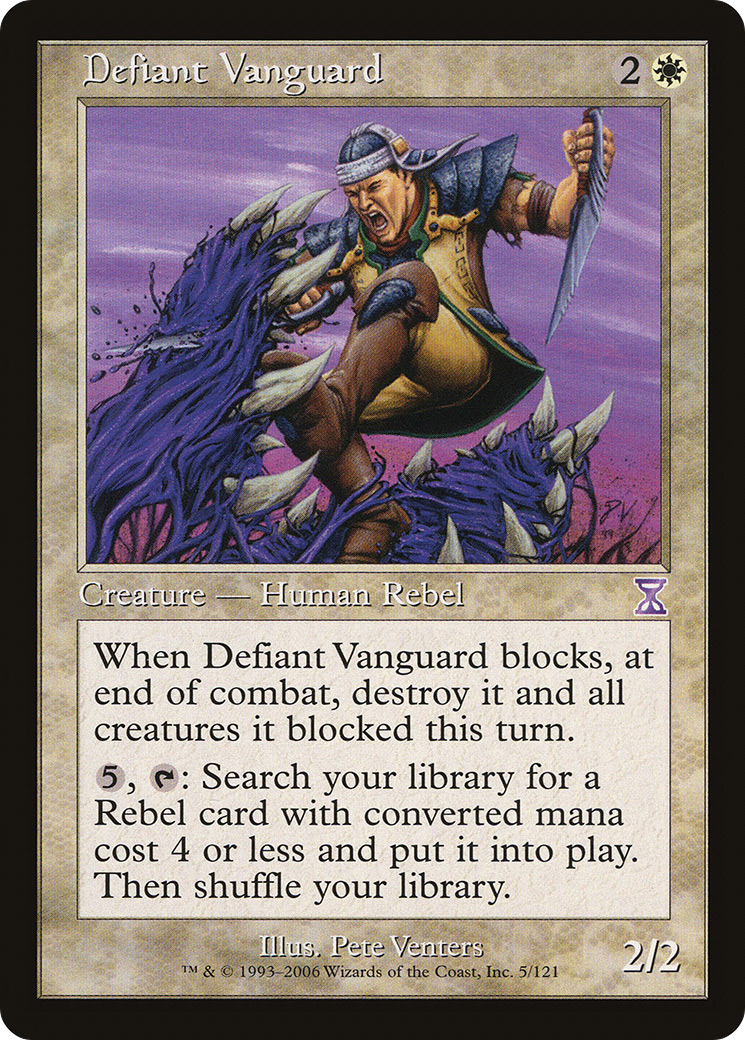 Defiant Vanguard (Retro) (005) Foil - Time Spiral Timeshifted