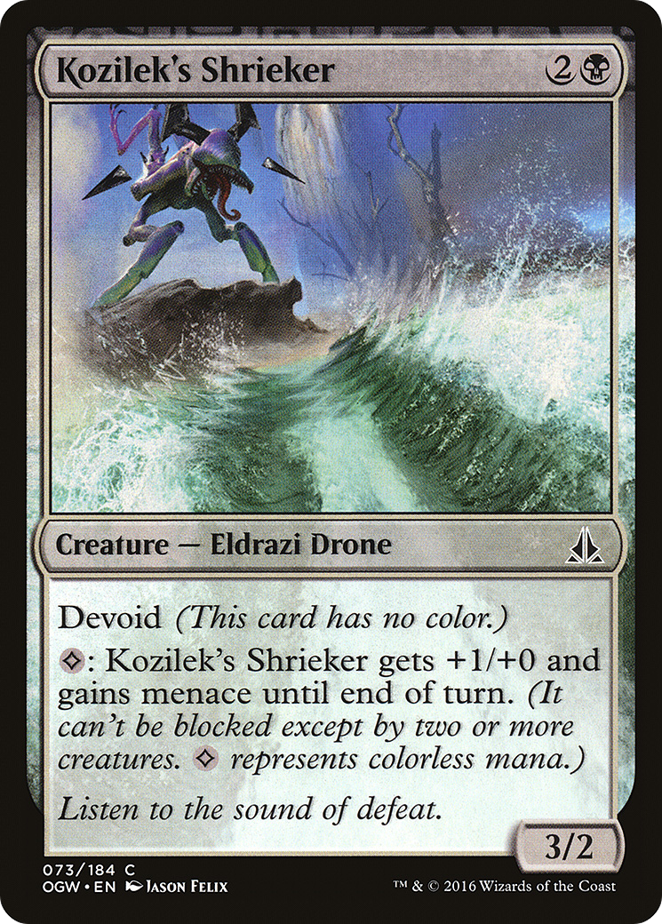 Kozilek's Shrieker (073) - Oath of the Gatewatch