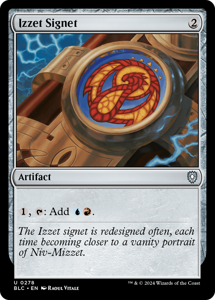 Izzet Signet (278) - Bloomburrow Commander