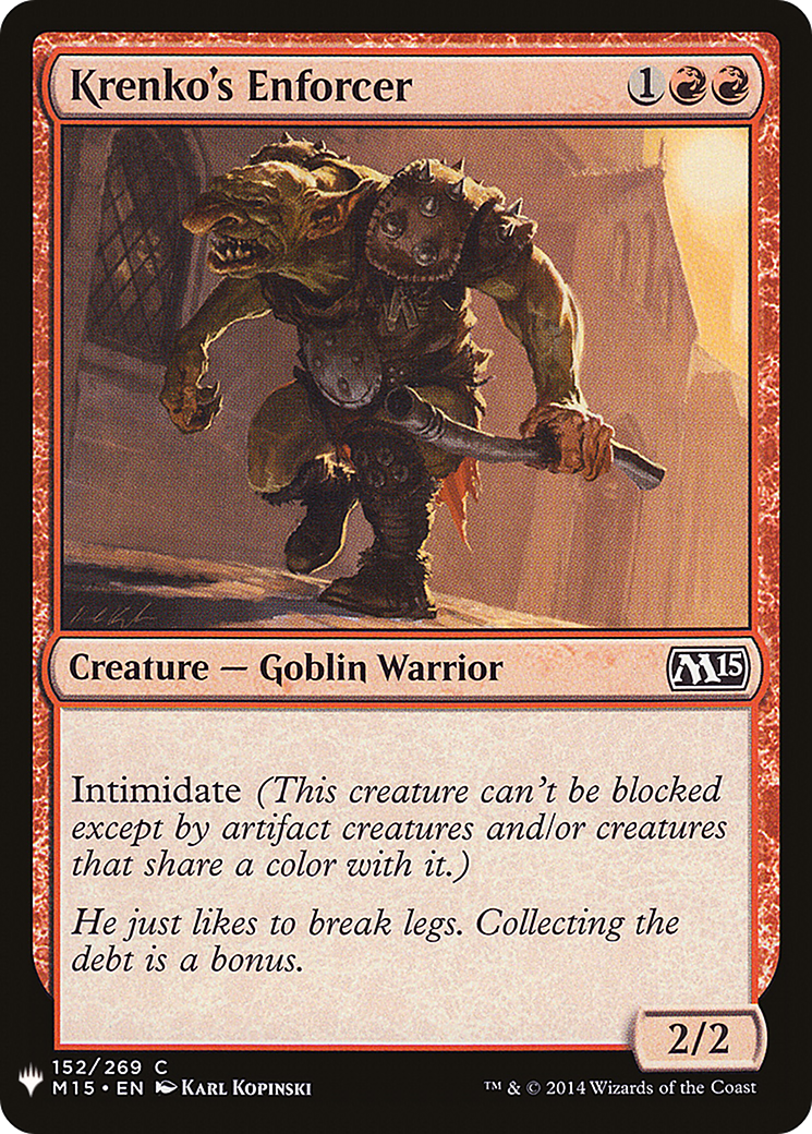 Krenko's Enforcer (M15-152) - The List
