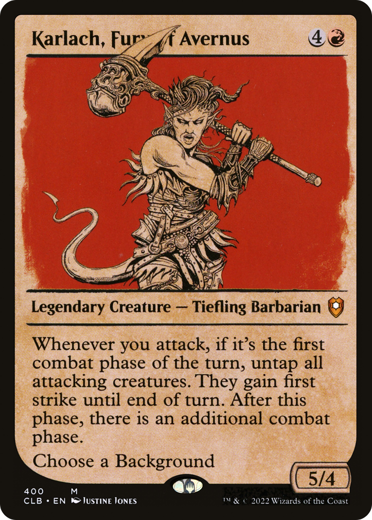 Karlach, Fury of Avernus (Showcase) (400) - Commander Legends: Battle for Baldur's Gate