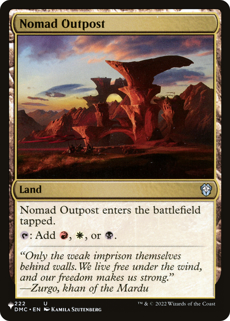 Nomad Outpost (222/048) - The List