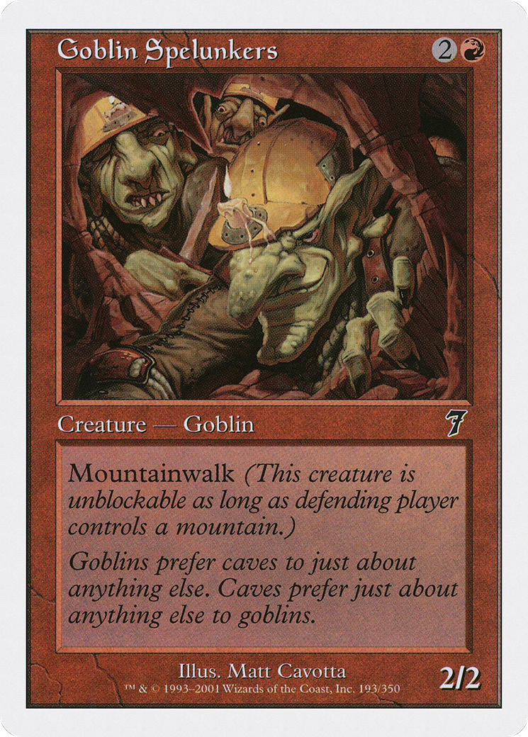 Goblin Spelunkers (193) Foil - Seventh Edition