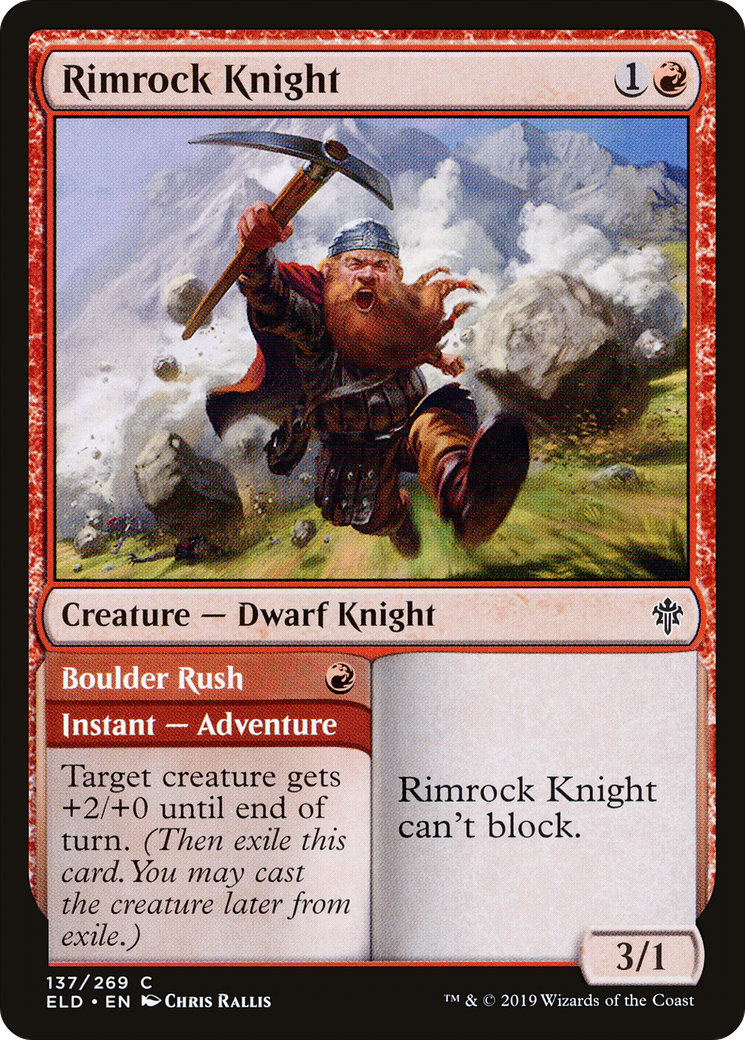 Rimrock Knight (137) Foil - Throne of Eldraine