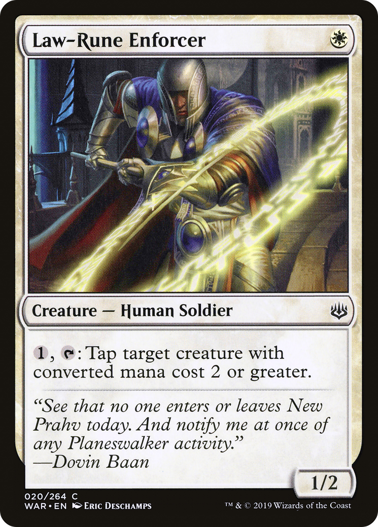 Law-Rune Enforcer (020) - War of the Spark