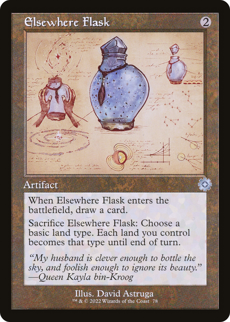 Elsewhere Flask (Retro) (078) Foil - The Brothers' War Retro Artifacts