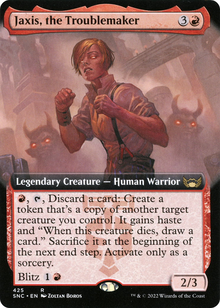 Jaxis, the Troublemaker (Extended Art) (425) - Streets of New Capenna