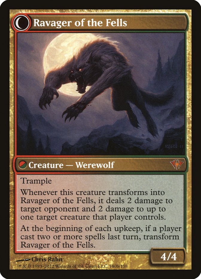 Huntmaster of the Fells // Ravager of the Fells (140) Foil - Dark Ascension