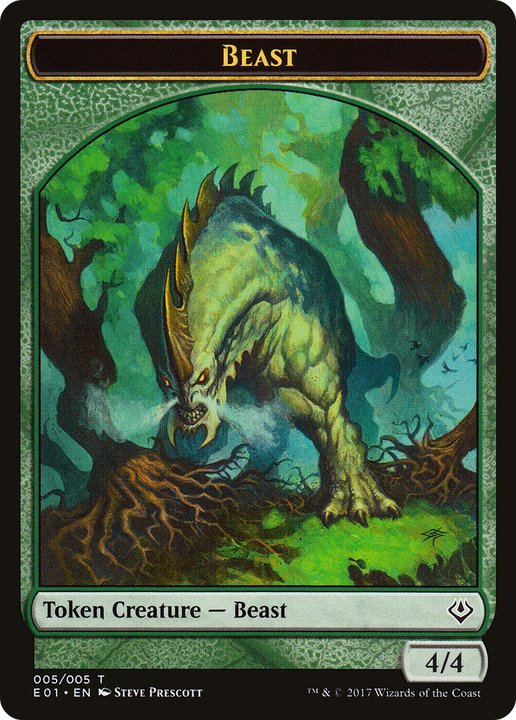 Beast (005) - Archenemy: Nicol Bolas Tokens