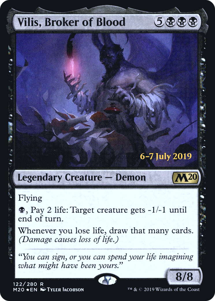Vilis, Broker of Blood (122) Foil - Core Set 2020 Promos
