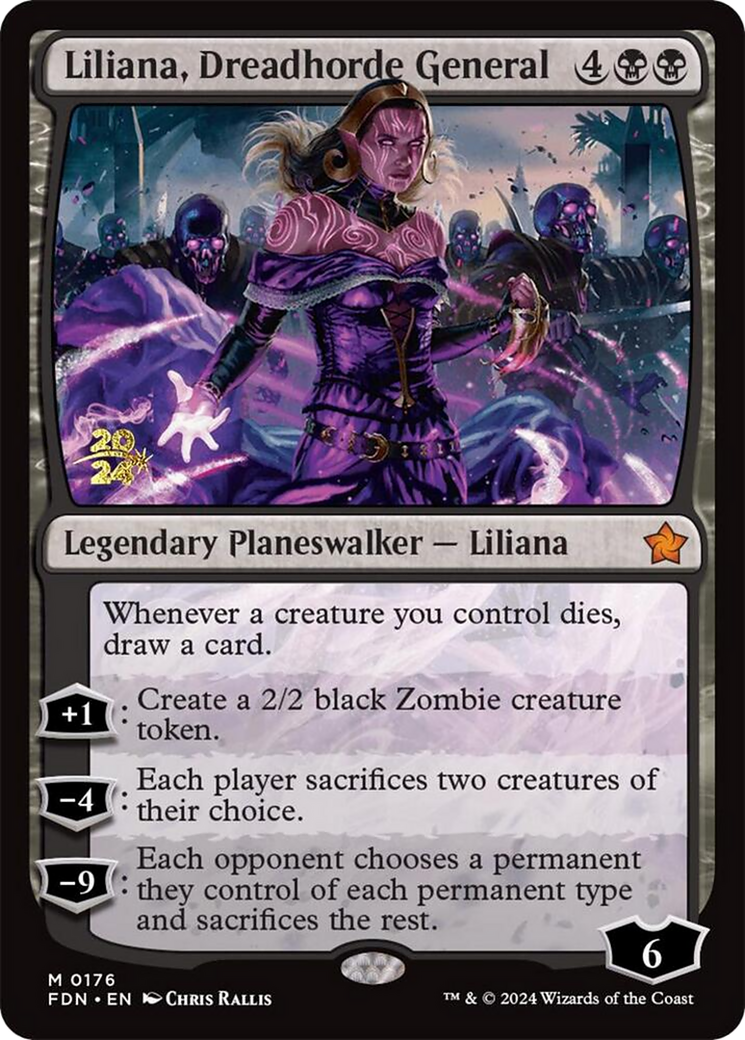 Liliana, Dreadhorde General (FDN) (176) Foil - Foundations Promos