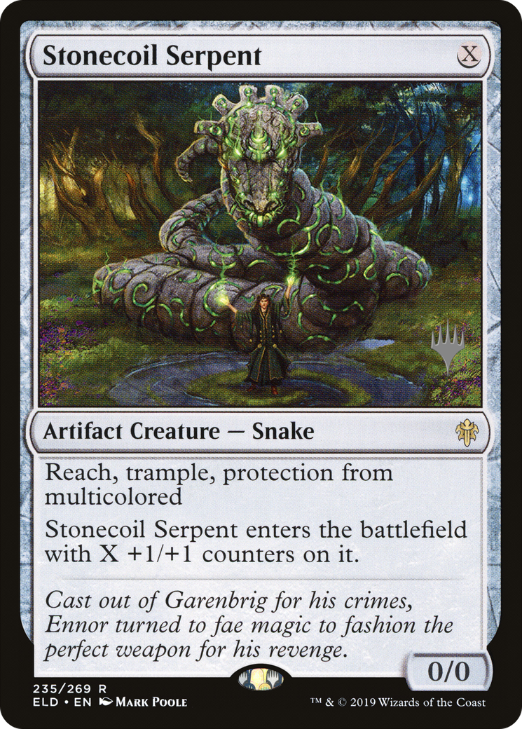 Stonecoil Serpent (235) - Throne of Eldraine Promos