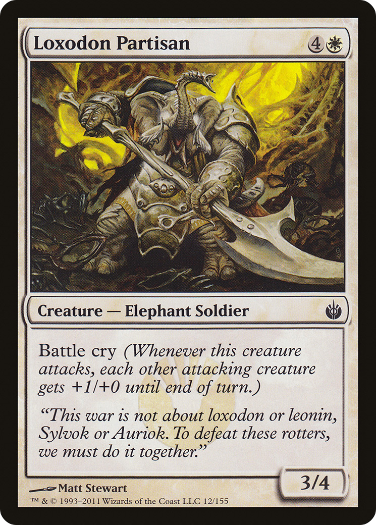 Loxodon Partisan (012) - Mirrodin Besieged