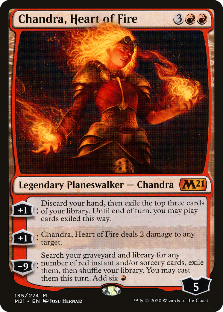 Chandra, Heart of Fire (135) - Core Set 2021