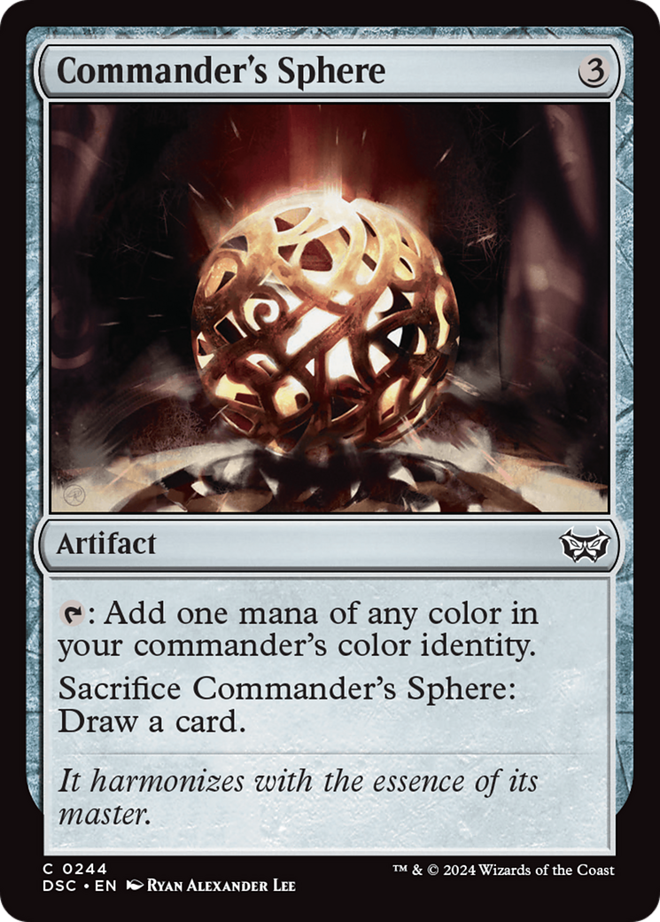 Commander's Sphere (244) - Duskmourn: House of Horror Commander