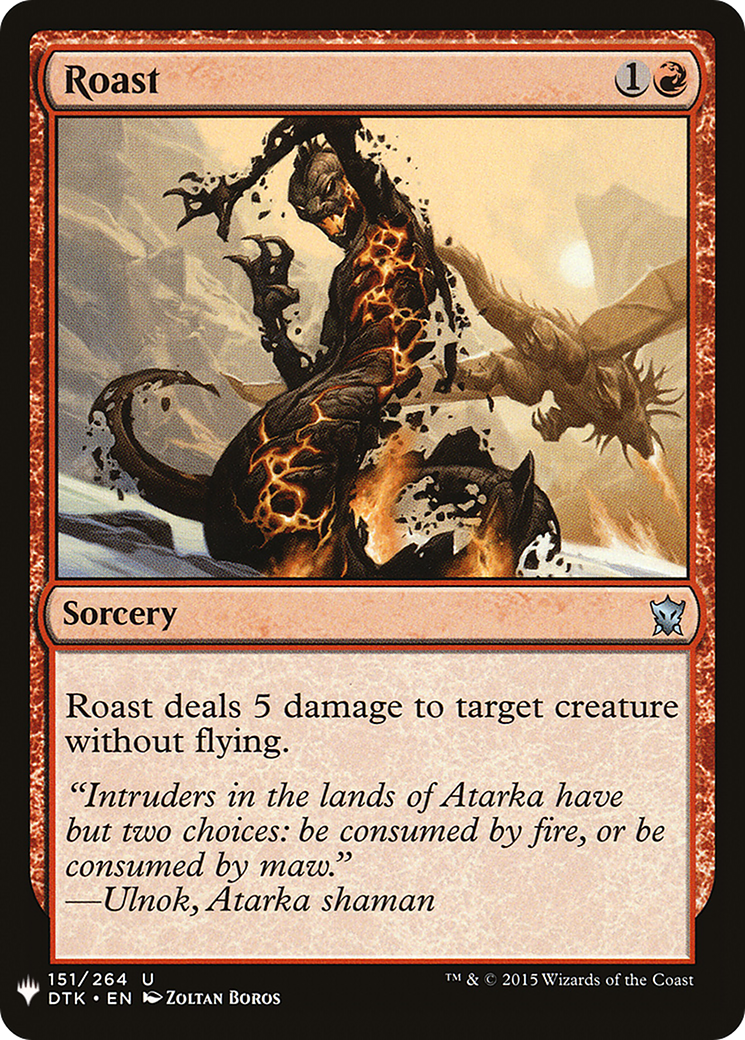 Roast (DTK-151) - The List