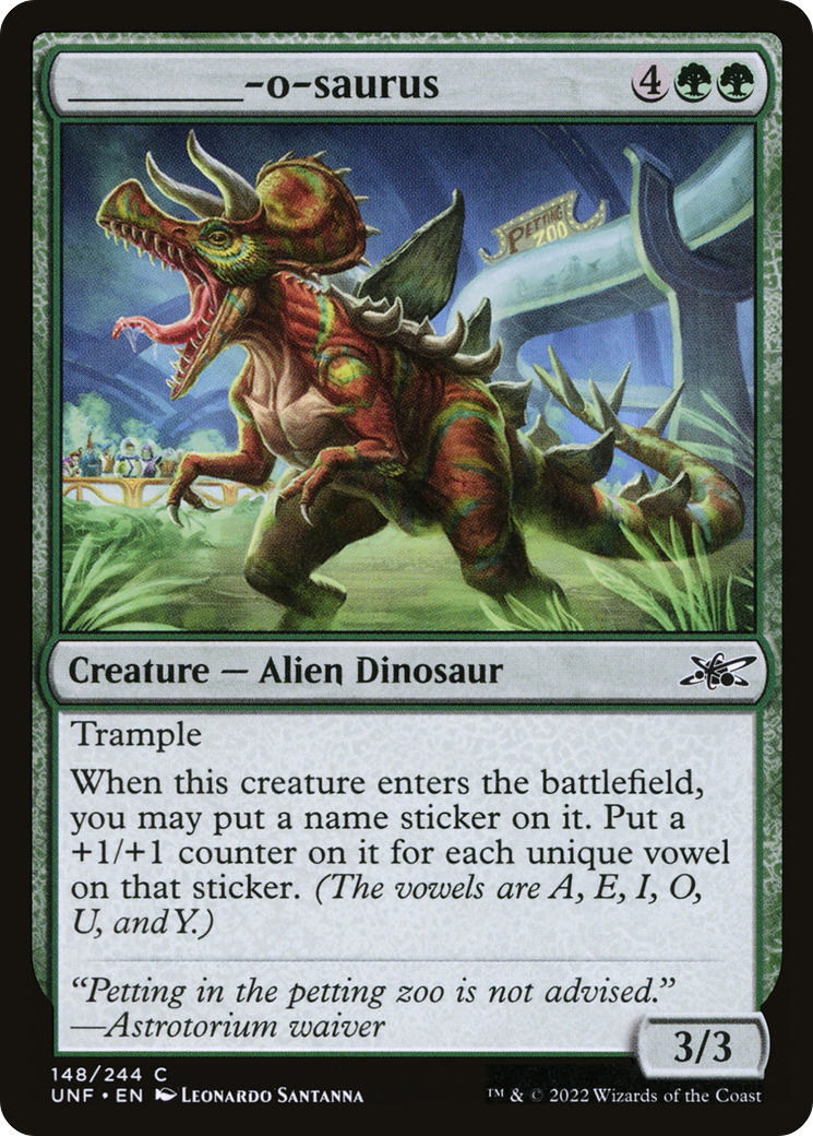 _______-o-saurus (148) Foil - Unfinity