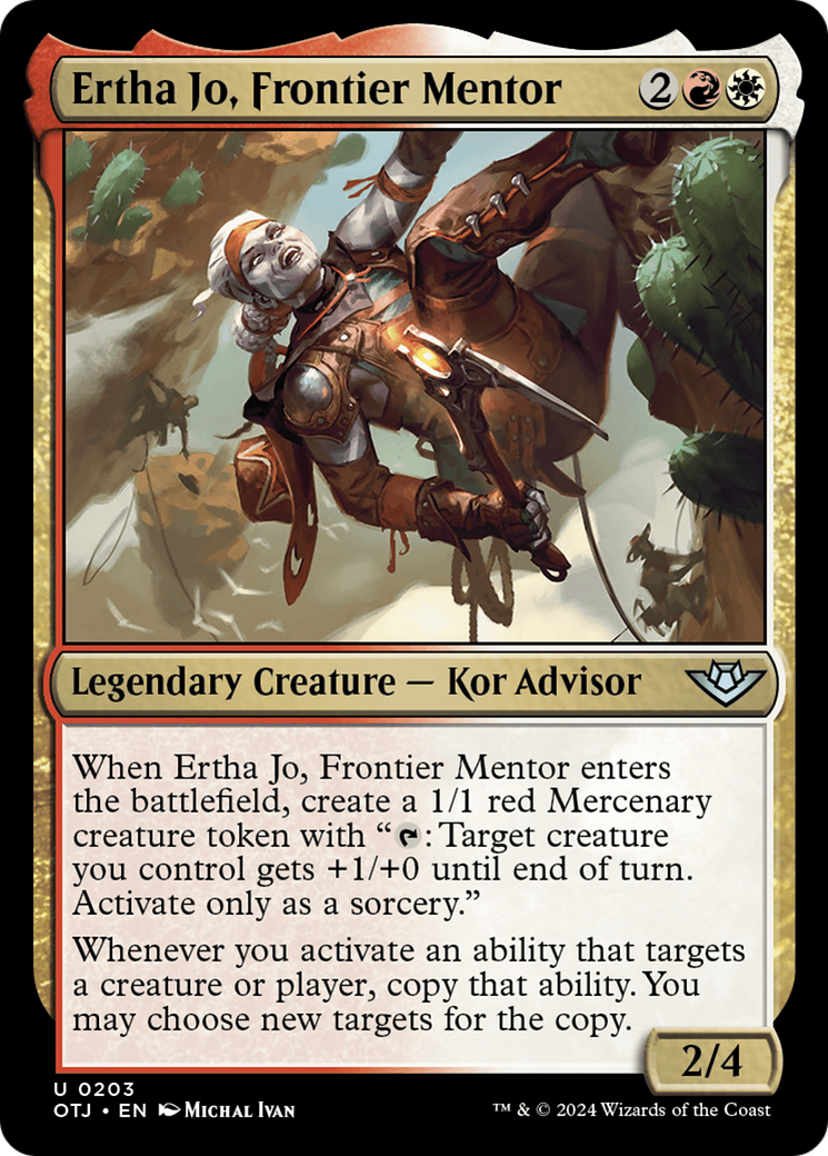 Ertha Jo, Frontier Mentor (203) Foil - Outlaws of Thunder Junction