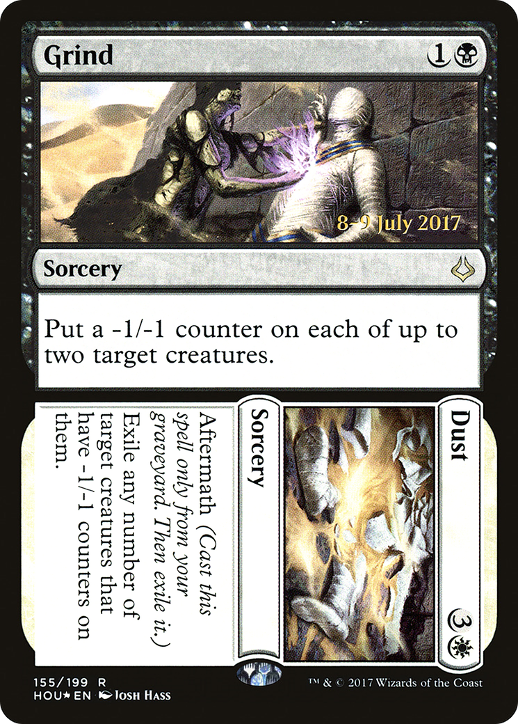 Grind // Dust (155s) Foil - Hour of Devastation Promos