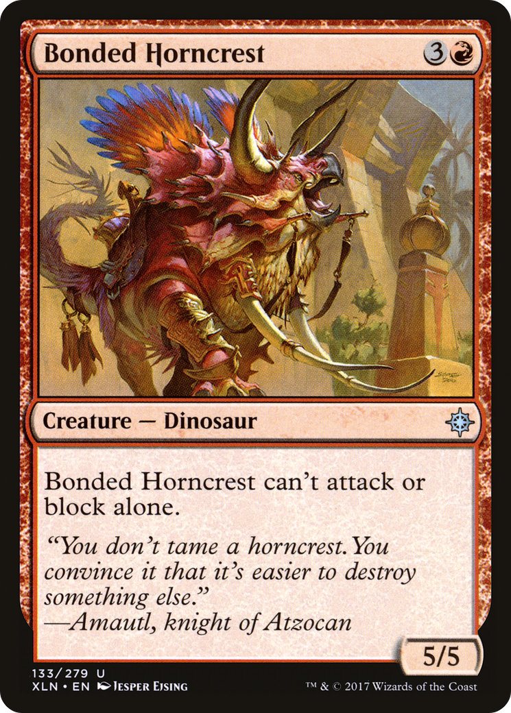 Bonded Horncrest (133) Foil - Ixalan