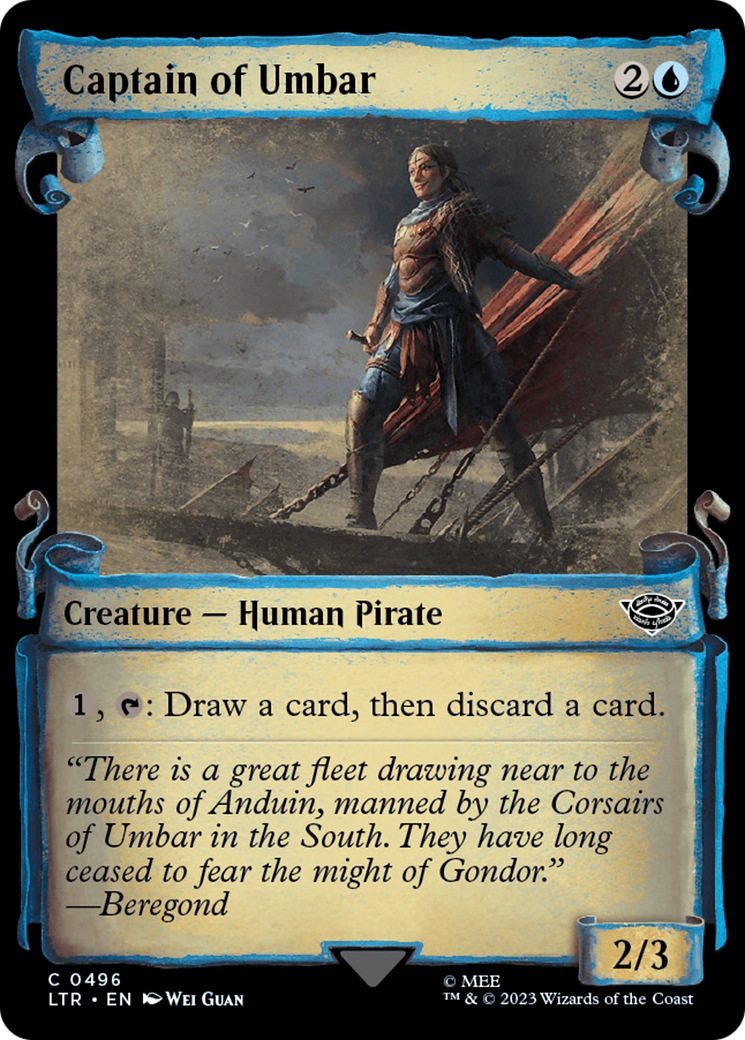 Captain of Umbar (Showcase) (496) Foil - The Lord of the Rings: Tales of Middle-earth