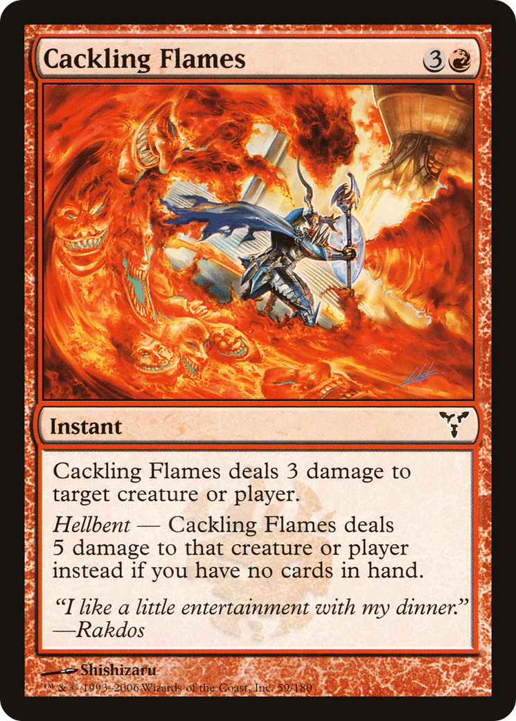 Cackling Flames (059) Foil - Dissension