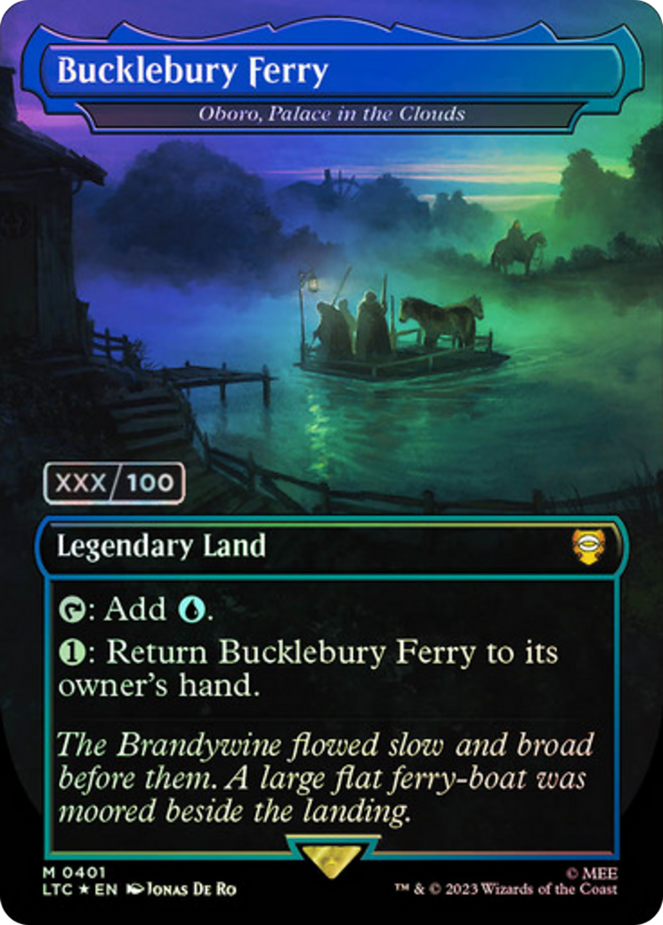 Bucklebury Ferry – Oboro, Palace in the Clouds (Serial Numbered) (401) Foil - Tales of Middle-earth Commander