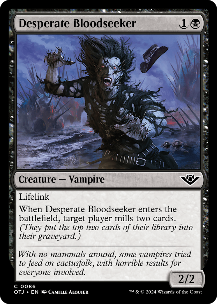 Desperate Bloodseeker (086) Foil - Outlaws of Thunder Junction