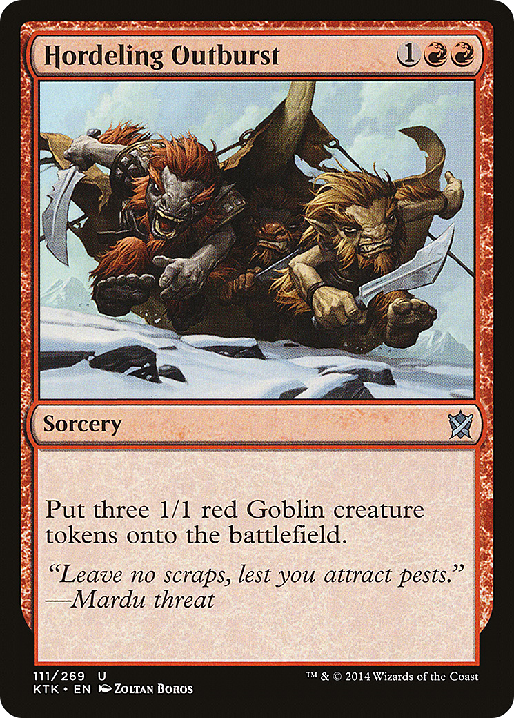 Hordeling Outburst (111) - Khans of Tarkir