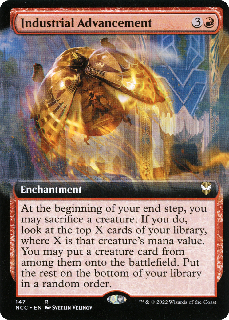 Industrial Advancement (Extended Art) (147) - New Capenna Commander