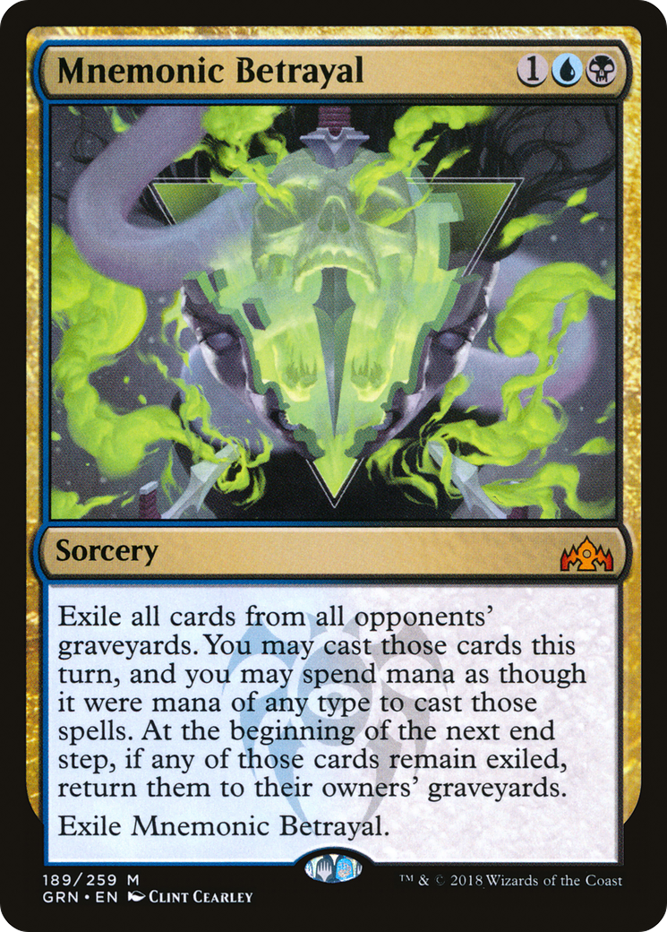 Mnemonic Betrayal (189) Foil - Guilds of Ravnica