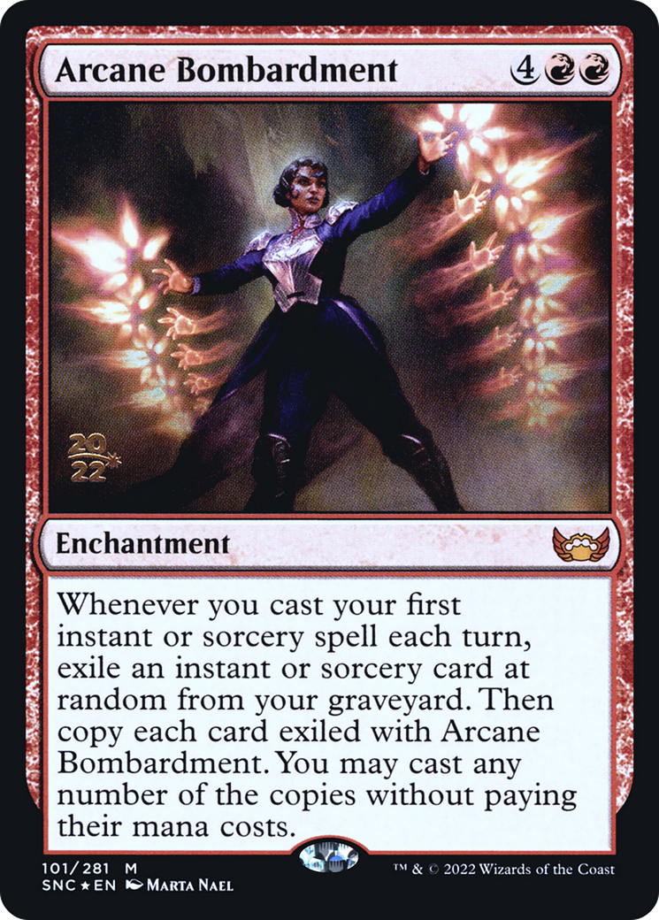 Arcane Bombardment (101s) Foil - Streets of New Capenna Promos