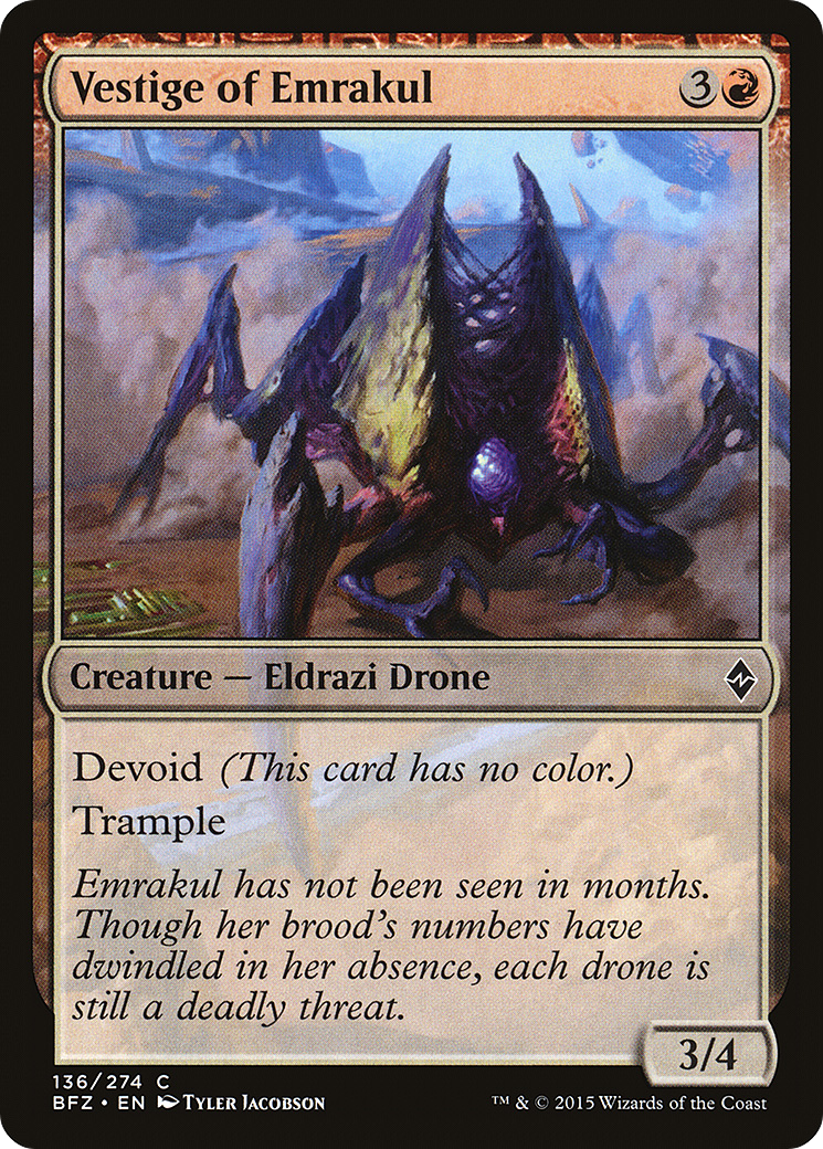 Vestige of Emrakul (136) Foil - Battle for Zendikar