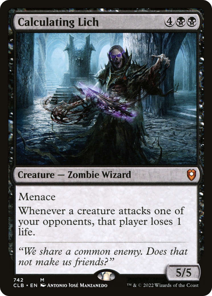 Calculating Lich (742) - Commander Legends: Battle for Baldur's Gate