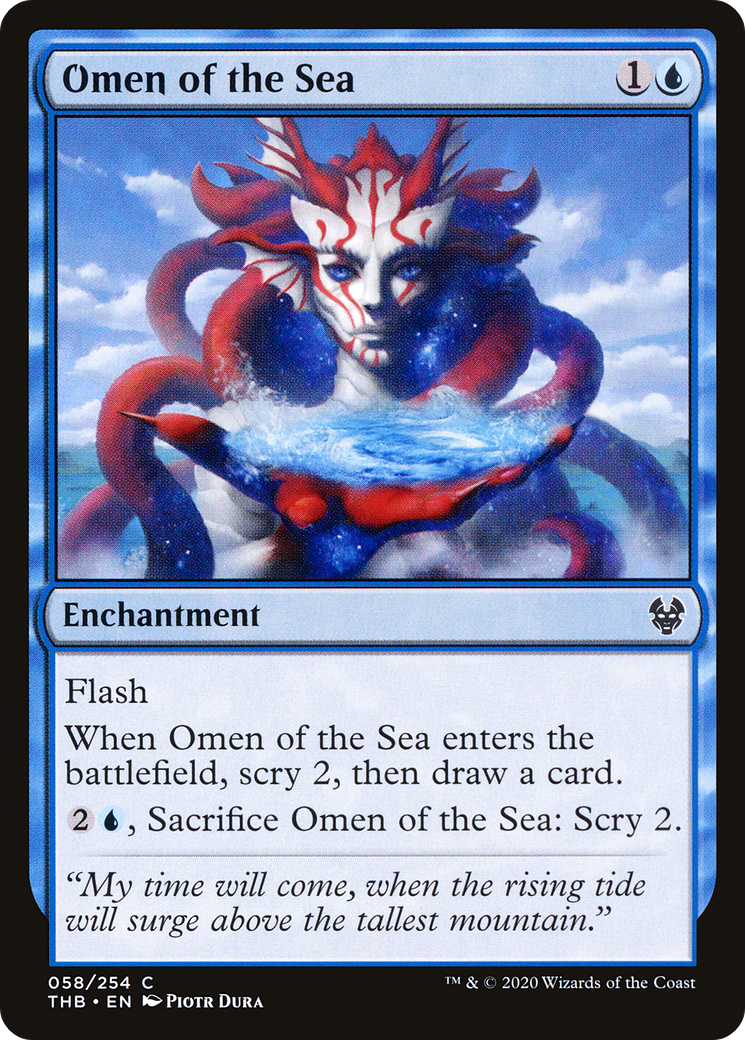 Omen of the Sea (058) Foil - Theros Beyond Death