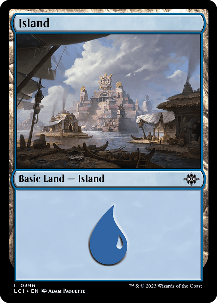 Island (396) Foil - The Lost Caverns of Ixalan