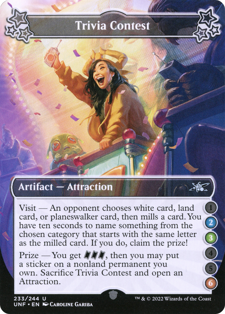 Trivia Contest (2-3-6) (233) - Unfinity