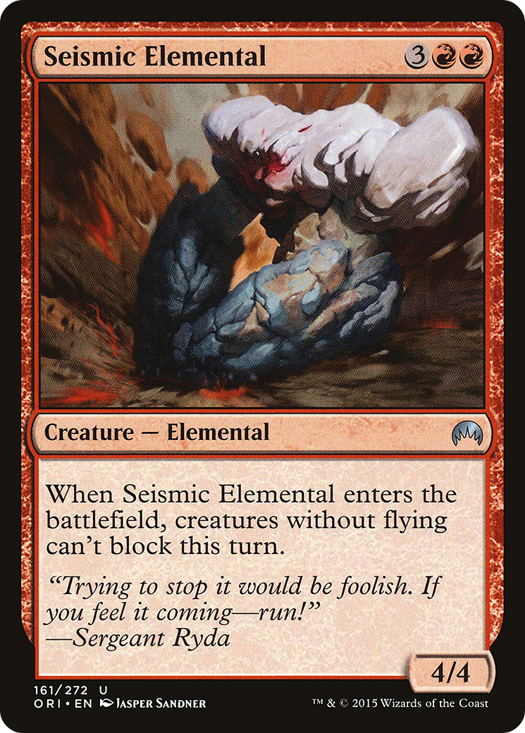 Seismic Elemental (161) Foil - Magic Origins