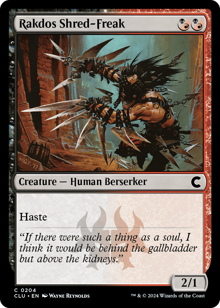 Rakdos Shred-Freak (204) - Ravnica: Clue Edition