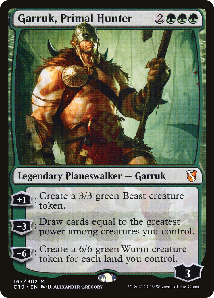 Garruk, Primal Hunter (167) - Commander 2019