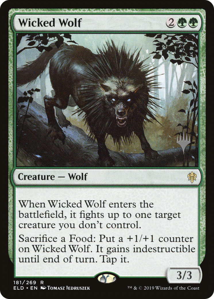 Wicked Wolf (181) - Throne of Eldraine Promos