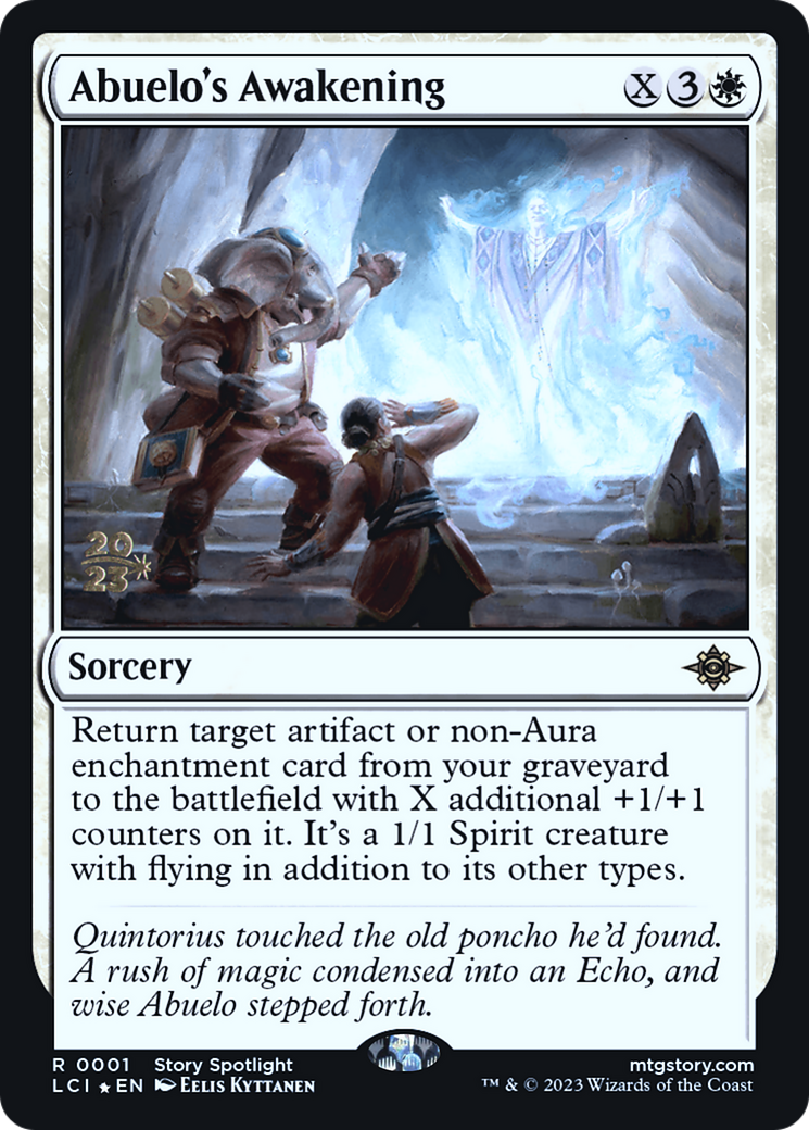 Abuelo's Awakening (001) Foil - The Lost Caverns of Ixalan Promos
