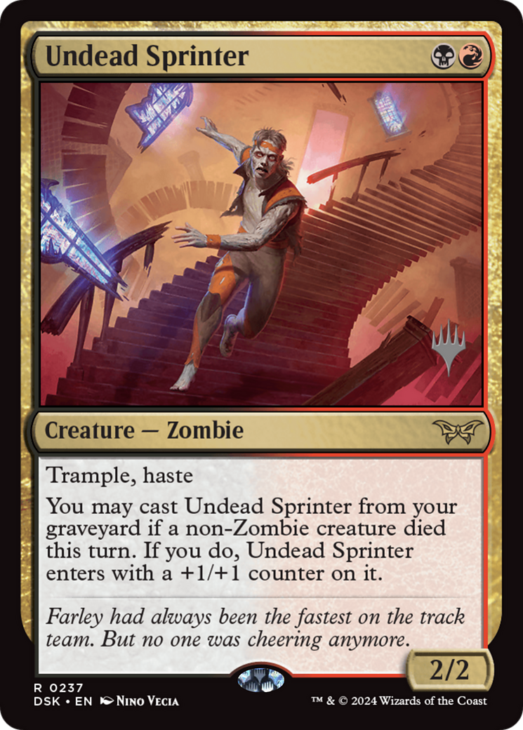 Undead Sprinter (237) Foil - Duskmourn: House of Horror Promos