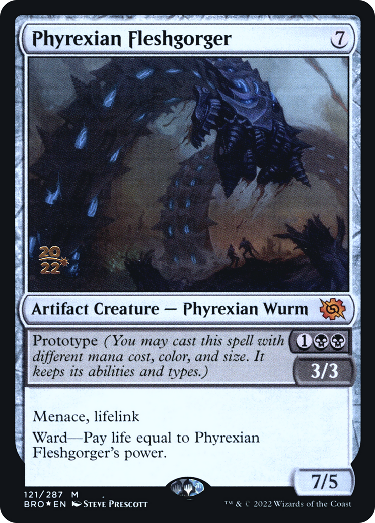 Phyrexian Fleshgorger (121) Foil - The Brothers' War Promos