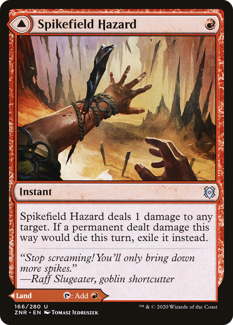 Spikefield Hazard (166) Foil - Zendikar Rising